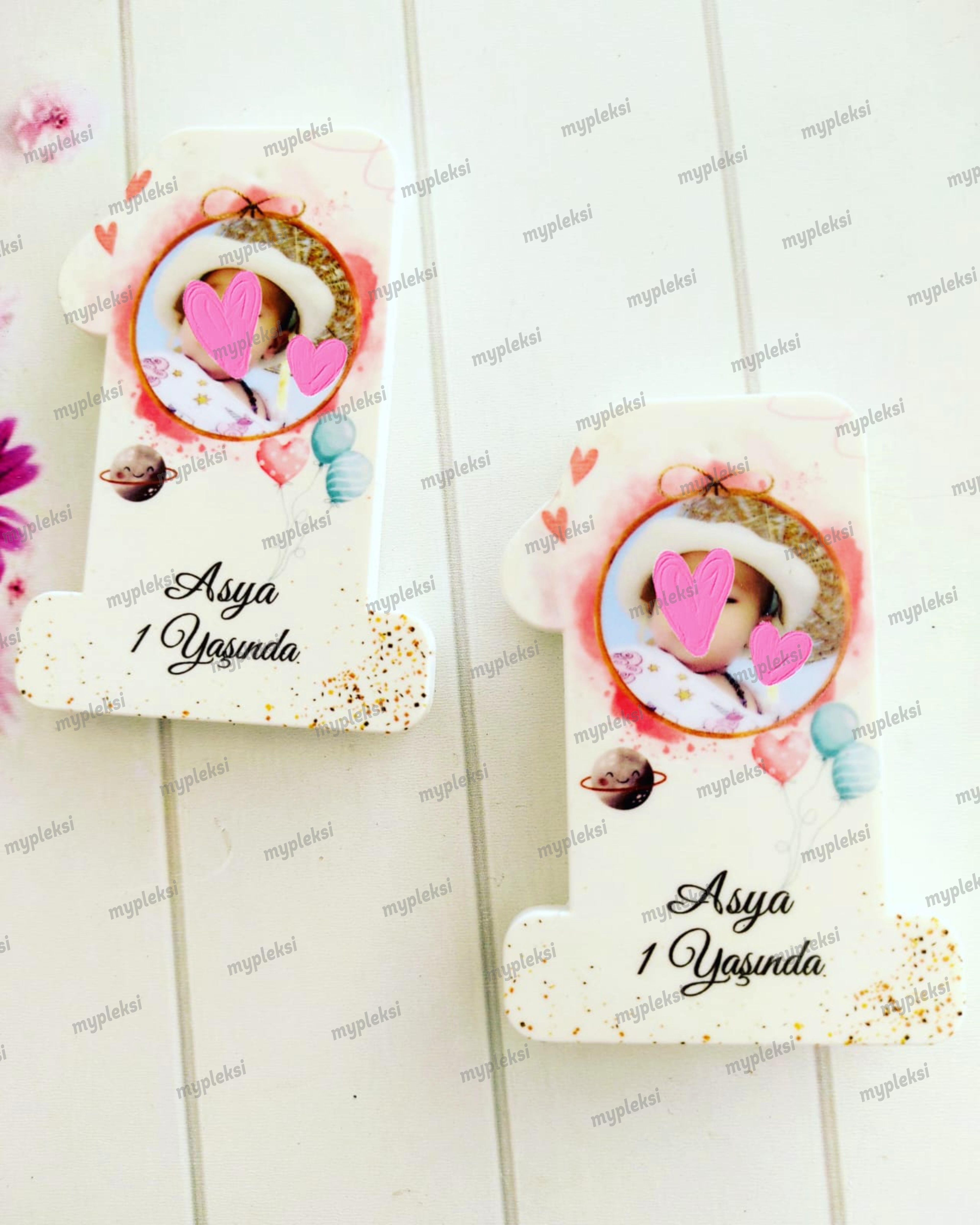Kişiye Özel 1 Rakamlı Açacak Doğum Günü Hediyesi Hediyelik Magneti Magnet Hediye