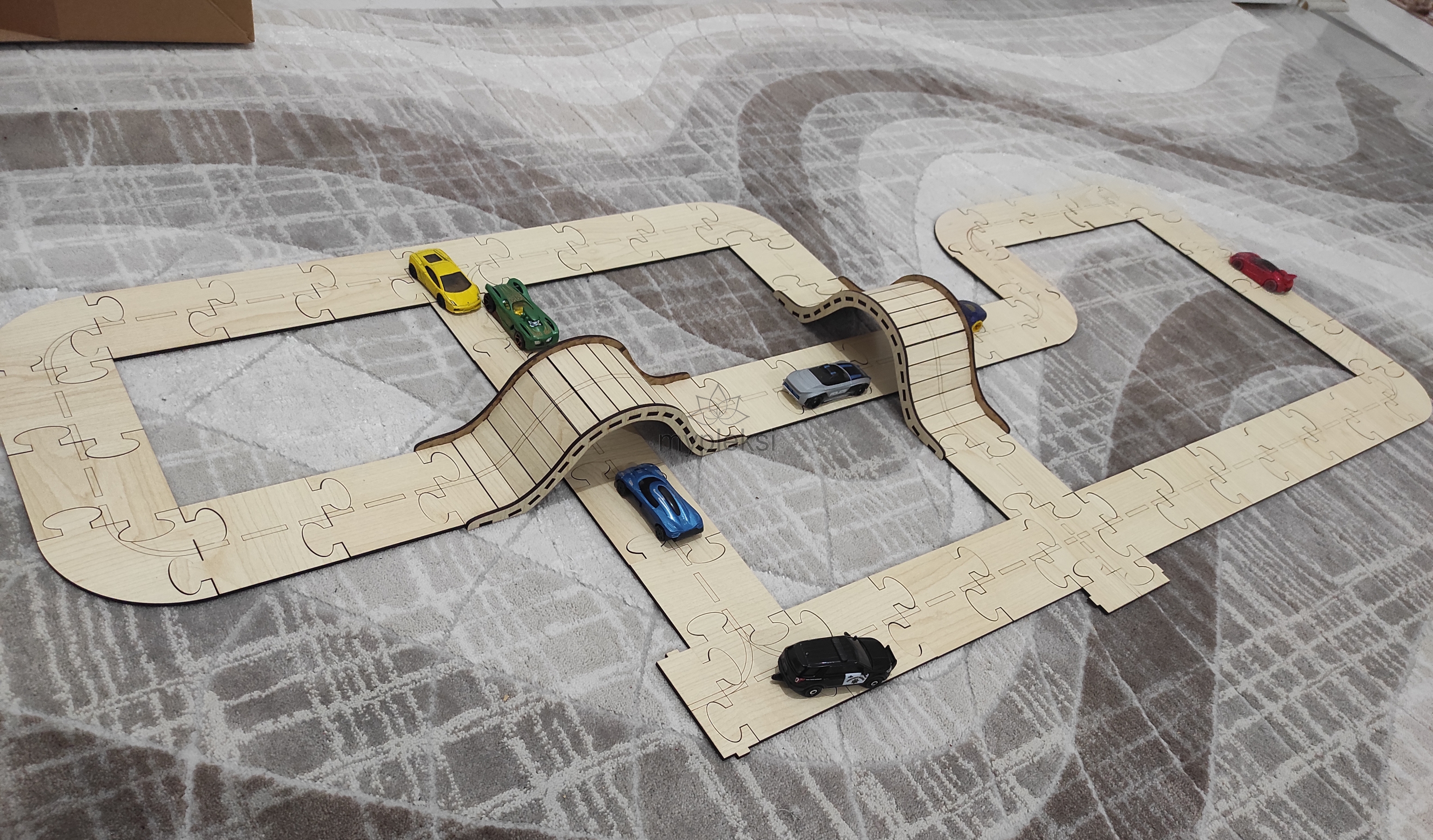 Ahşap Yol Puzzle Seti