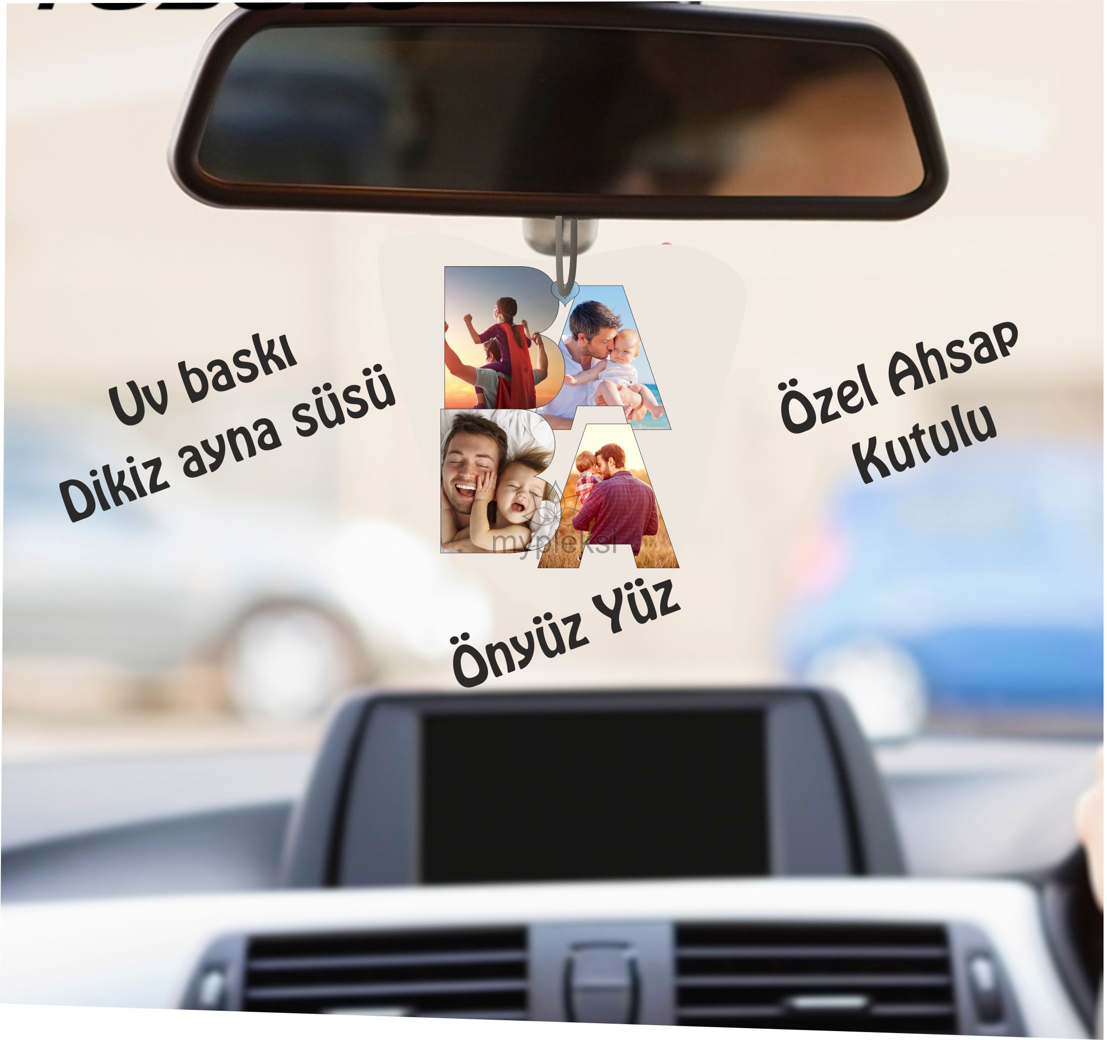 BABALAR GÜNÜNE ÖZEL DİKİZ AYNA SÜSÜ