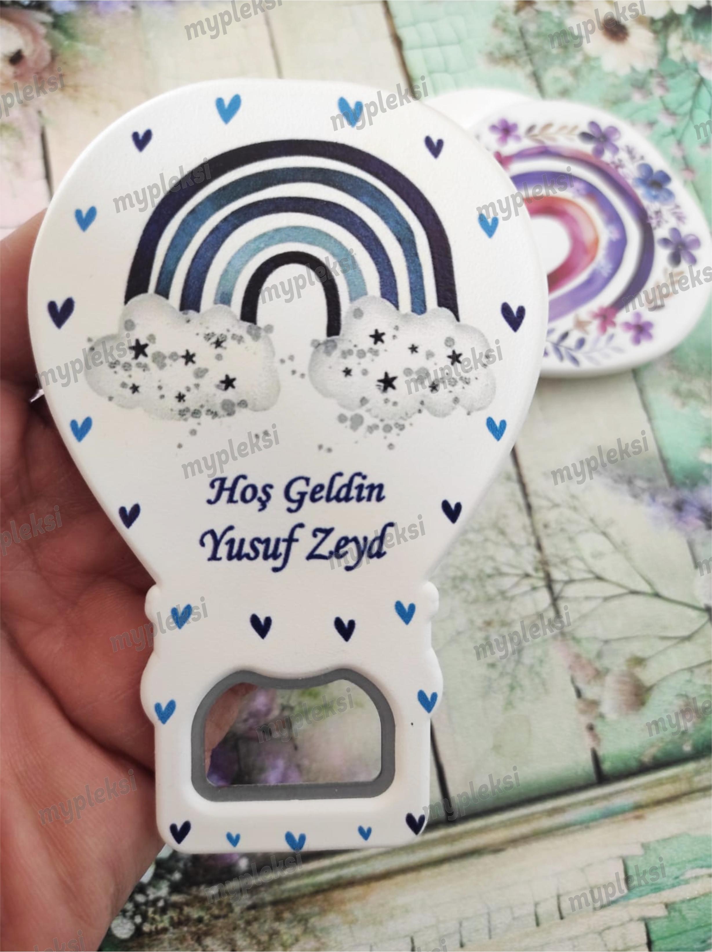 Lacivert Gökkuşağı Model Bebek Magneti, Bebek Magnetleri