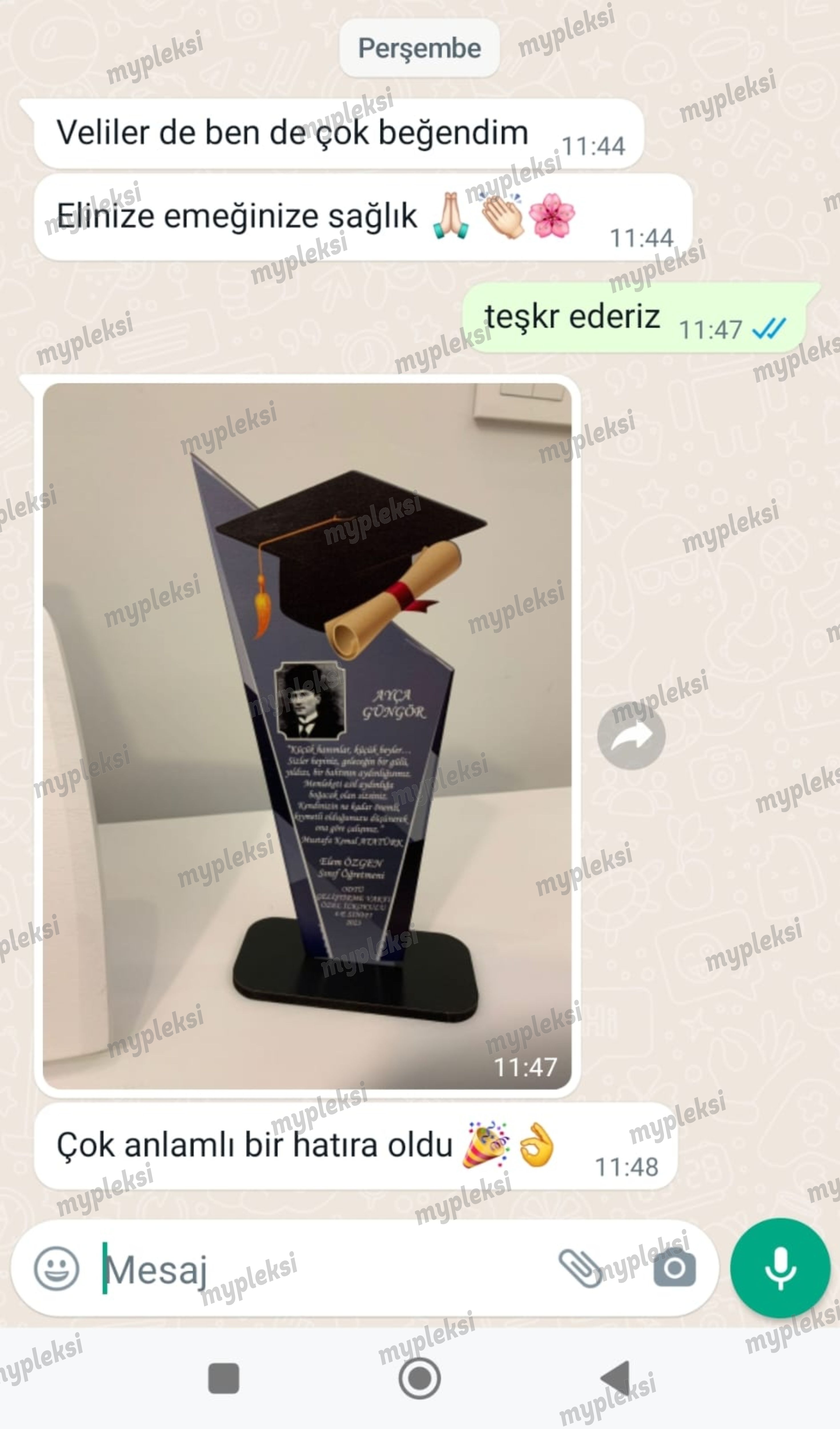 Mezuniyet Plaketi 