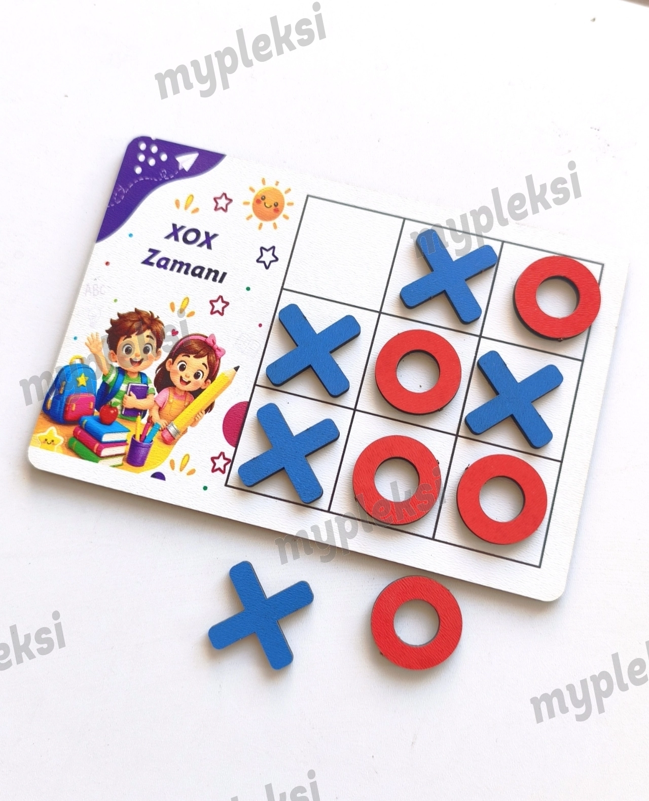 XOX Oyunu Ahşap Baskılı