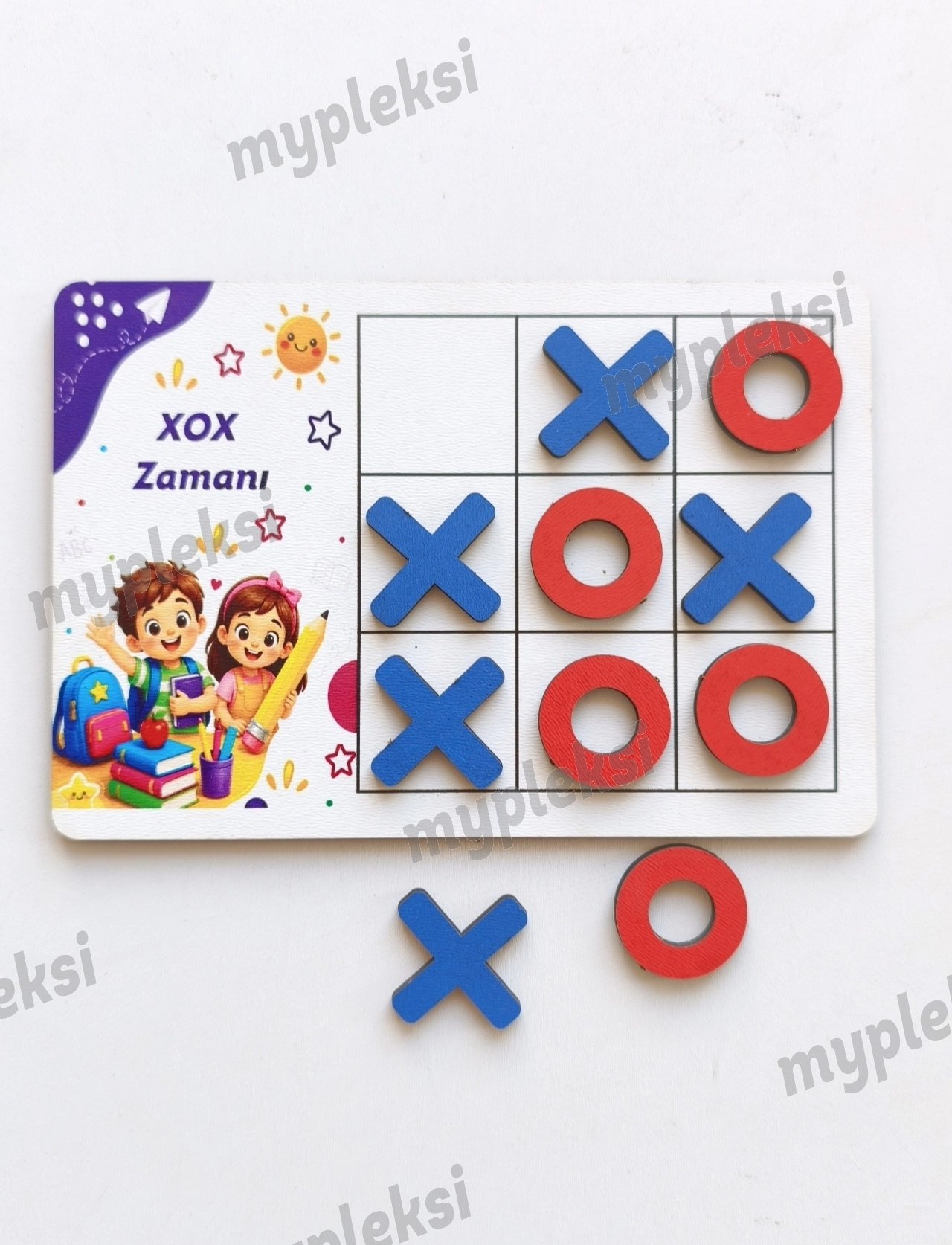 XOX Oyunu Ahşap Baskılı