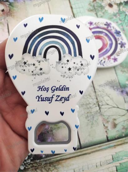 Lacivert Gökkuşağı Bebek Magneti, Açacak Magnetler