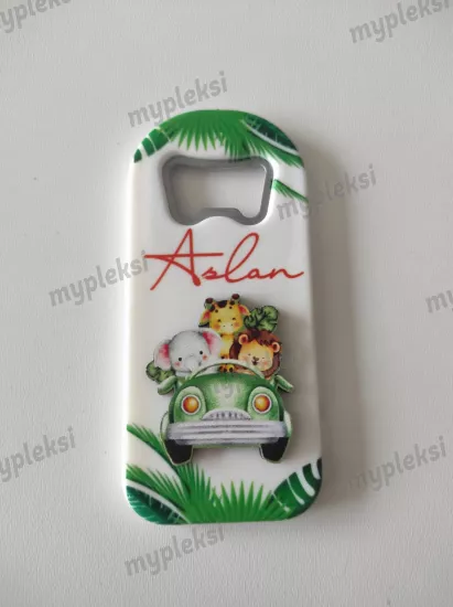 Safari Açacak Magnet Kabartma Figürlü