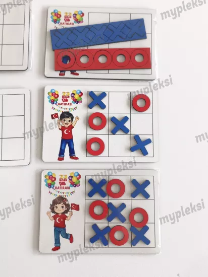 Ahşap Baskılı XOX Oyunu, Karne Hediyesi