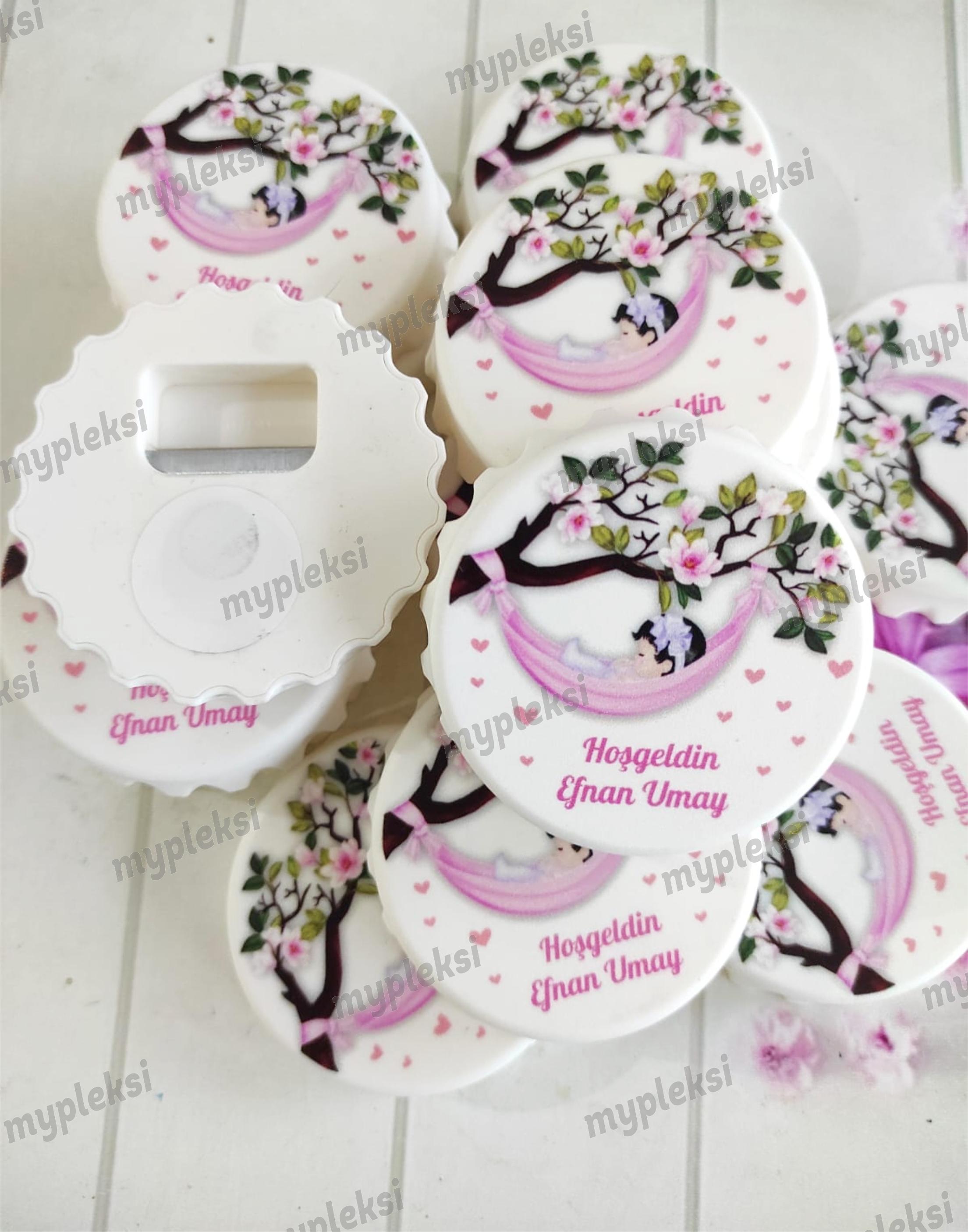 Hoşgeldin Bebek Temalı Gazoz Kapağı Açacak Magnet