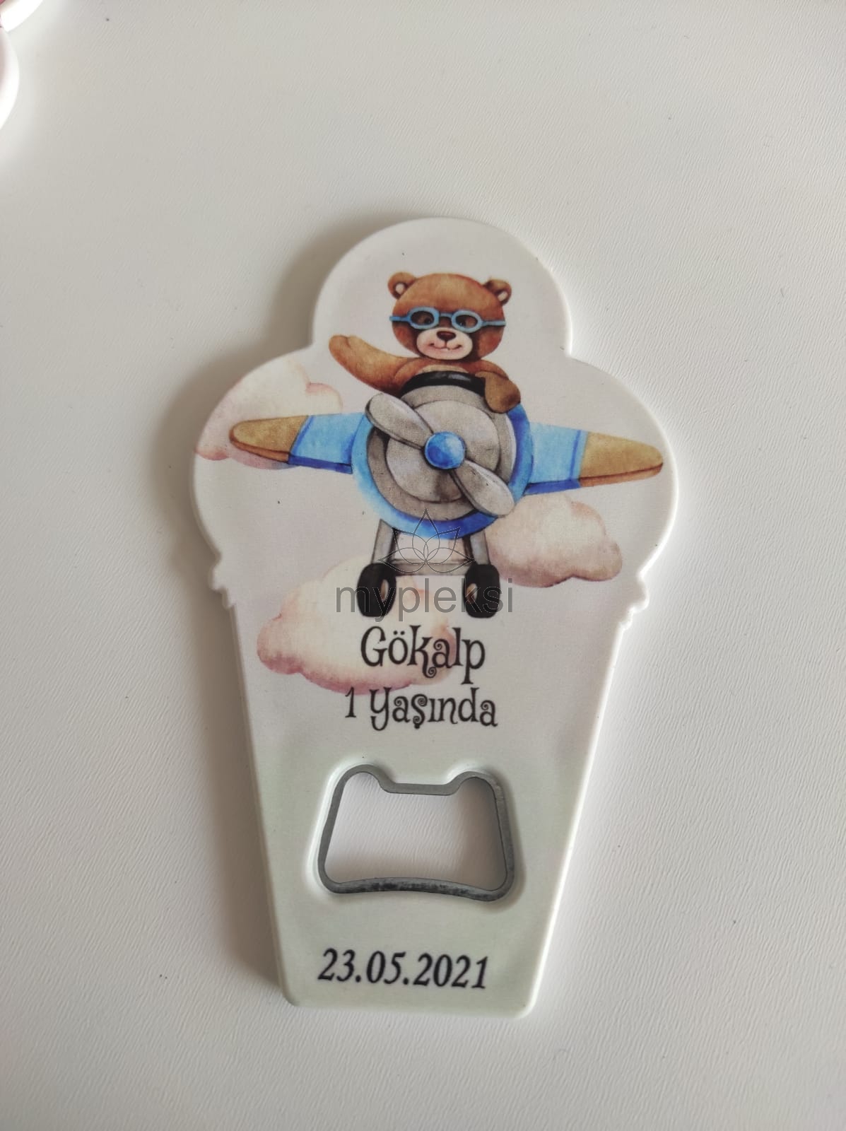 Külah Açacaklı Magnet Sevimli Ayıcık Pilot Temalı