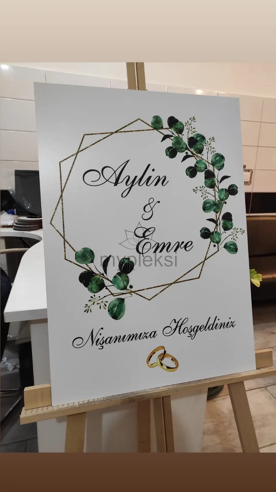 Ahşap Karşılama Panosu 