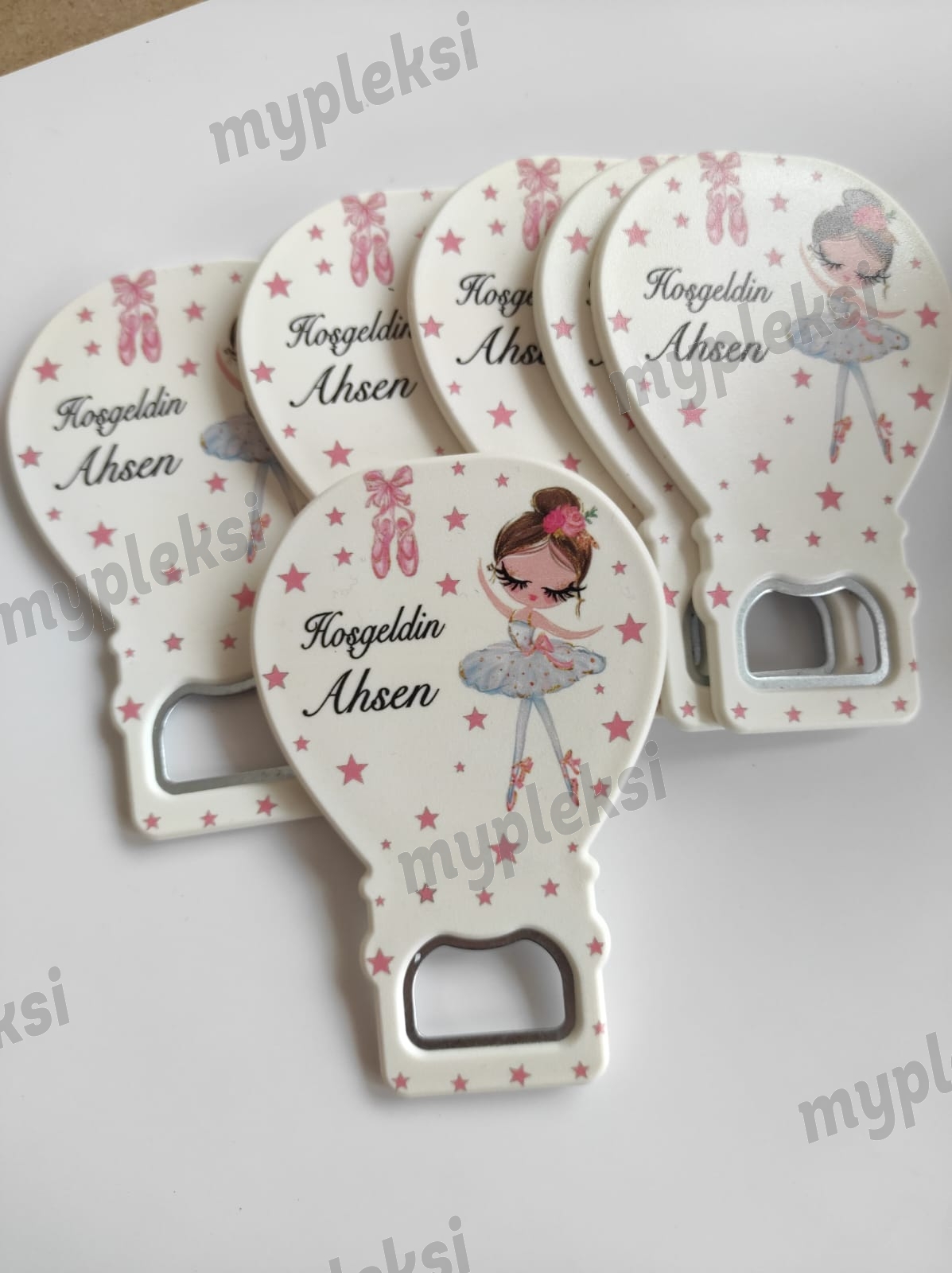 Balerin Kız Temalı Balon Açacak Magnet, Kız Bebek Magnetleri