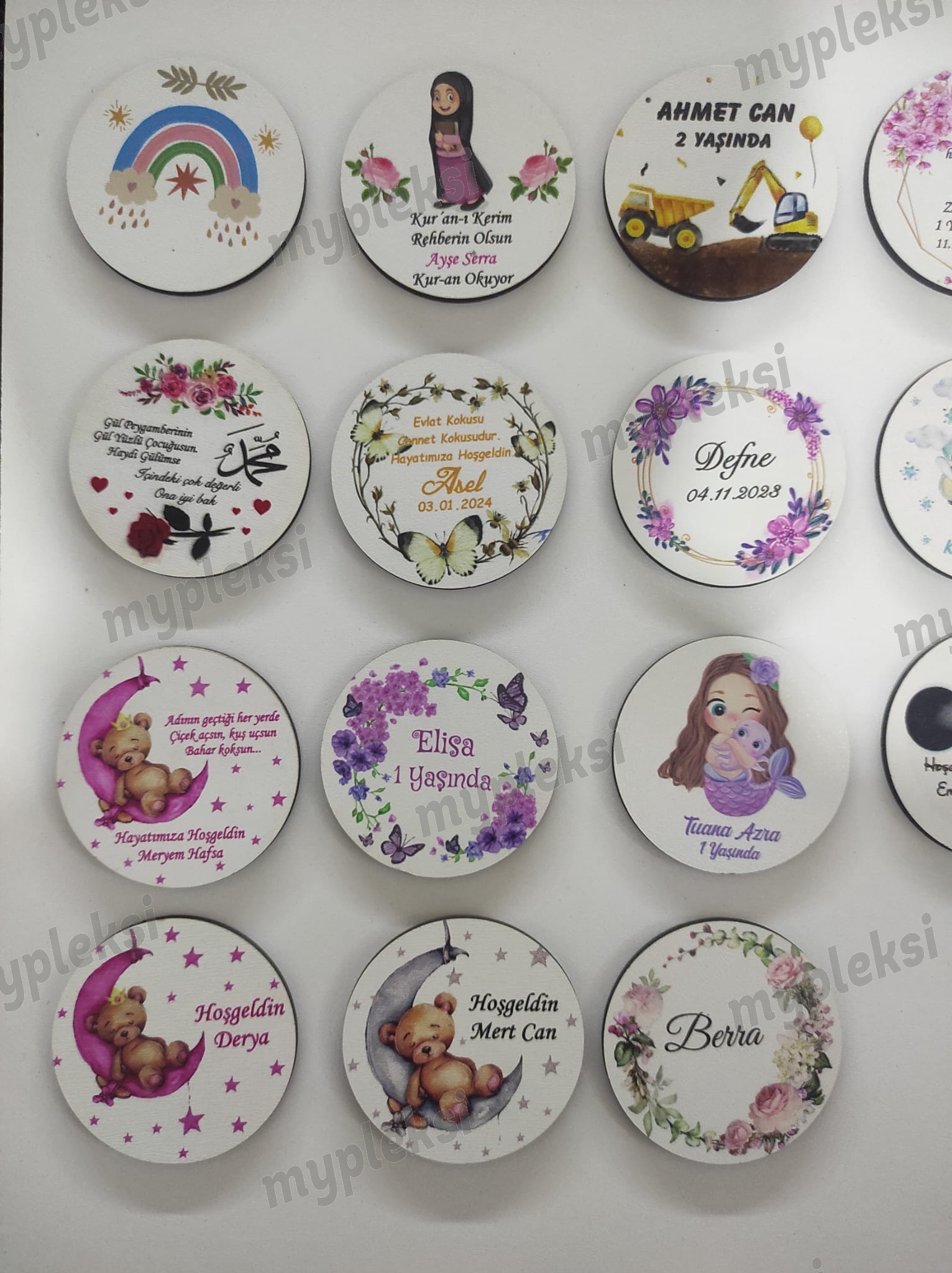 Hoşgeldin Bebek ve Doğum Günü Magneleri