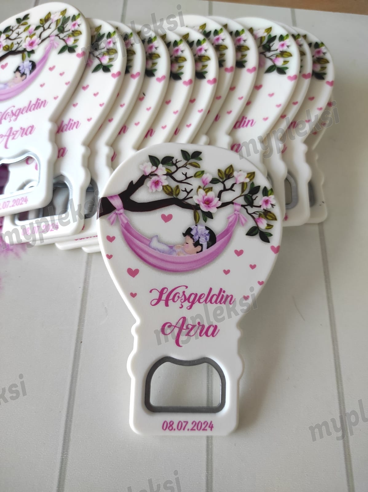Hoşgeldin Bebek Temalı Balon Açacak Magnet, Kız ve Erkek Bebek Magnetleri