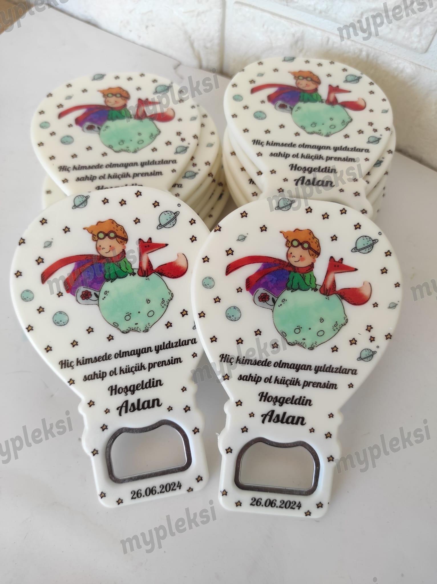 Küçük Prens Konsept Balon Açacak Magnet