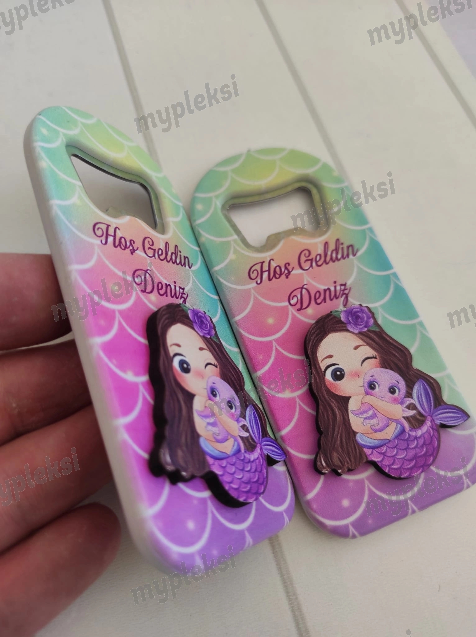 Kabartma Figürlü Deniz Kızı Magnet Açacak