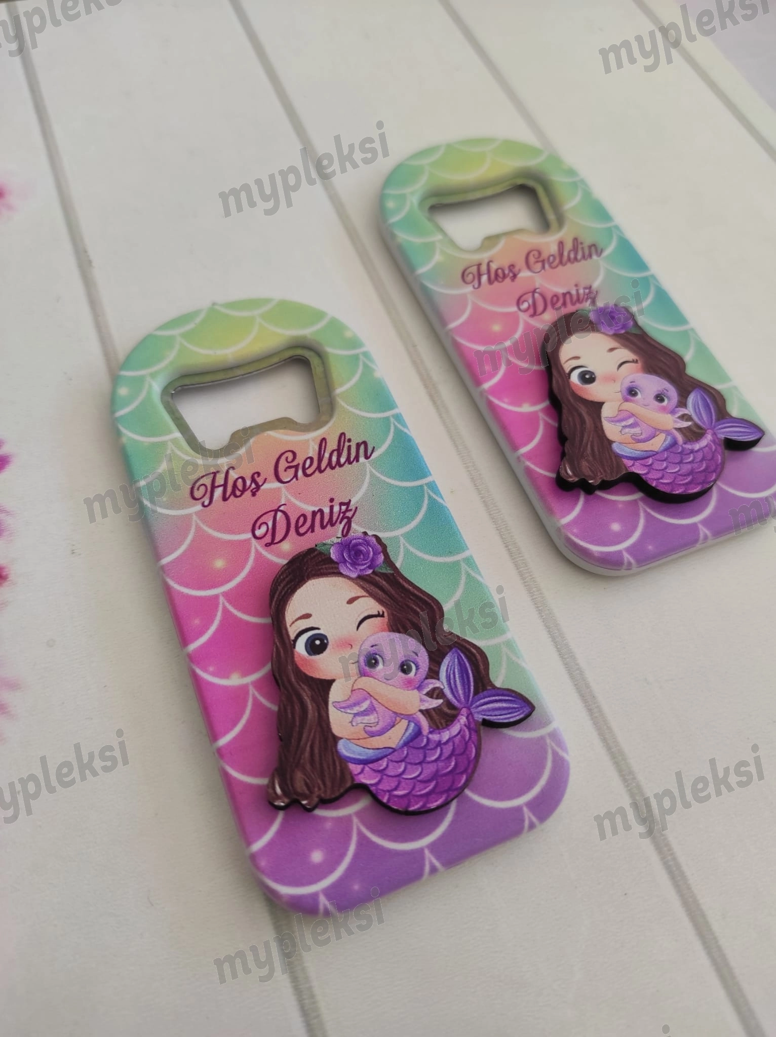 Kabartma Figürlü Deniz Kızı Magnet Açacak