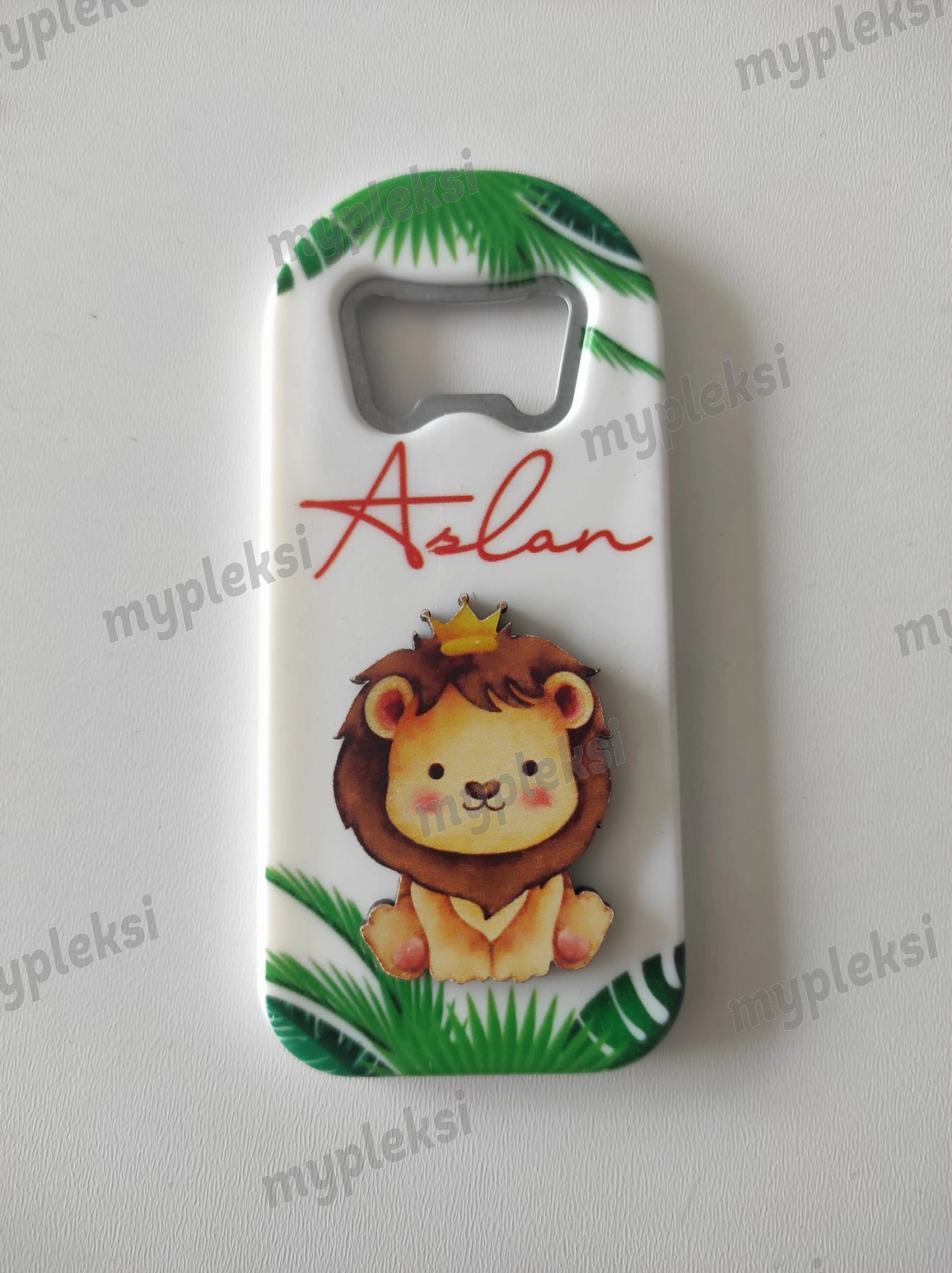 Kabartma Figürlü Aslanlı Magnet Açacak
