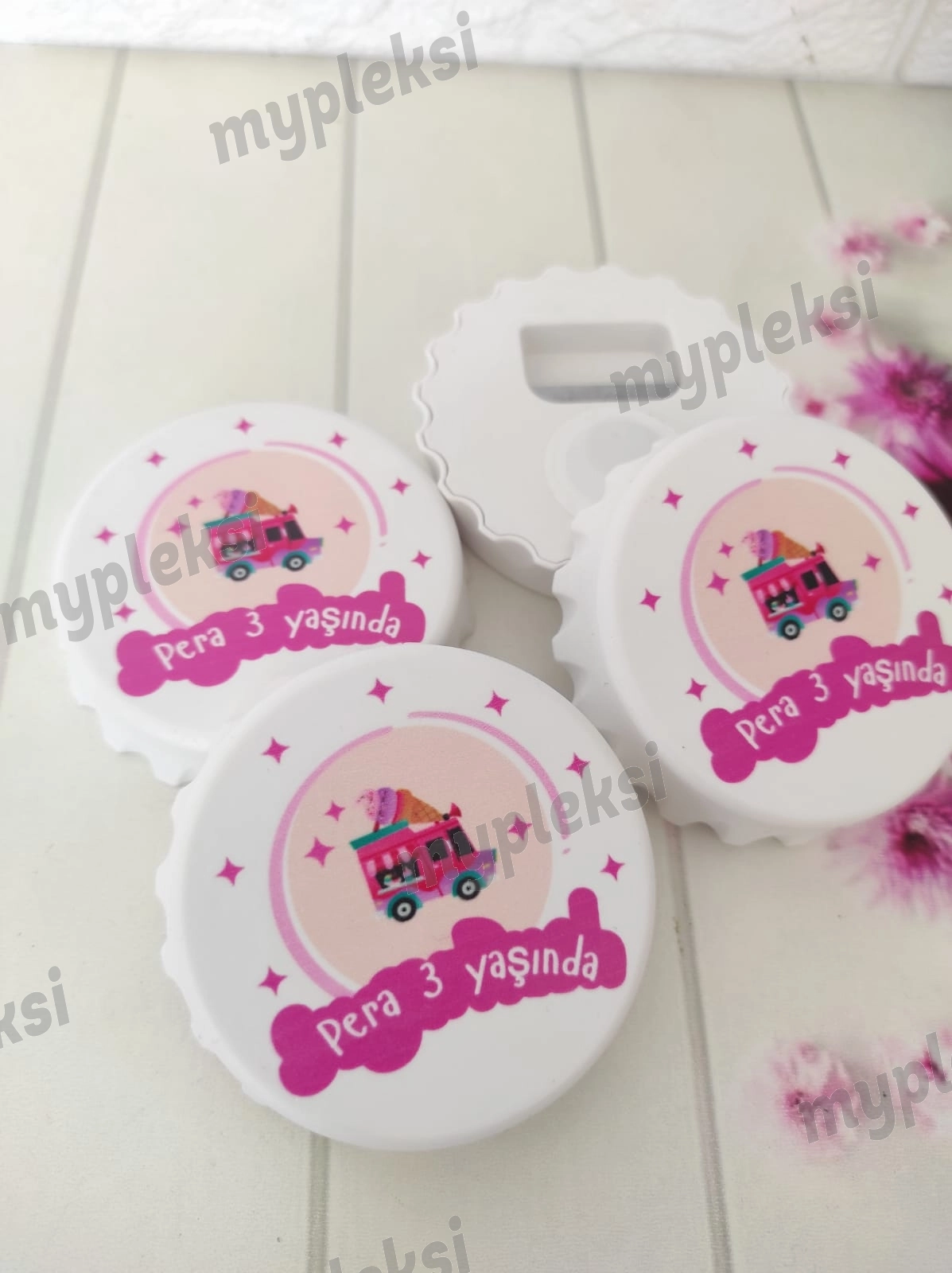 Dondurma Konseptli Gazoz Kapağı Açacak Magnet  