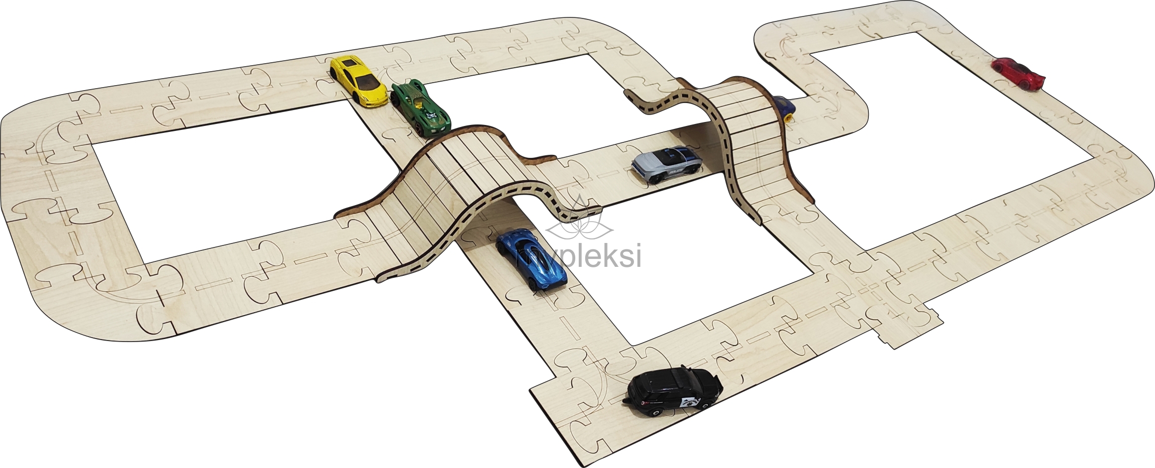 Ahşap Yol Puzzle Seti